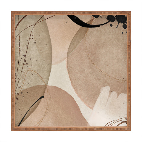 Sheila Wenzel-Ganny The Abstract Minimalist Square Tray