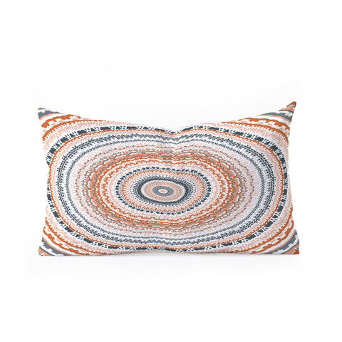 Sheila Wenzel-Ganny The Boho Tribal Mandala Oblong Throw Pillow