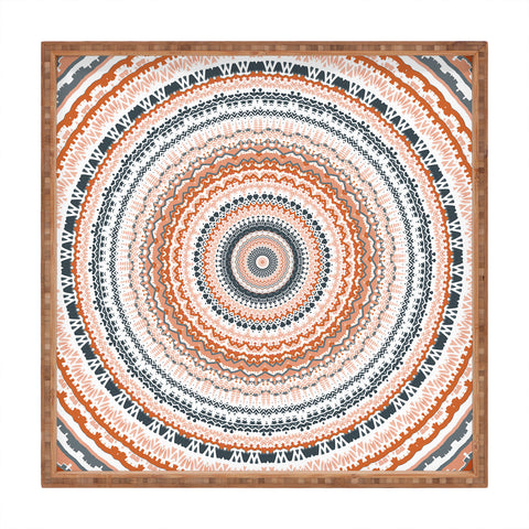 Sheila Wenzel-Ganny The Boho Tribal Mandala Square Tray