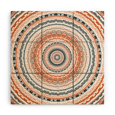 Sheila Wenzel-Ganny The Boho Tribal Mandala Wood Wall Mural