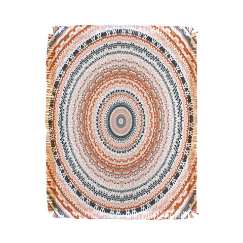 Sheila Wenzel-Ganny The Boho Tribal Mandala Throw Blanket