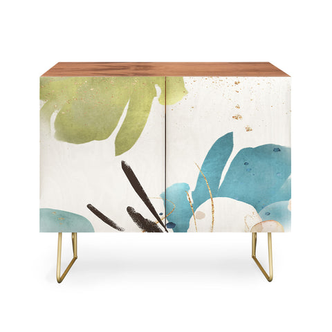 Sheila Wenzel-Ganny The Bouquet Abstract Credenza