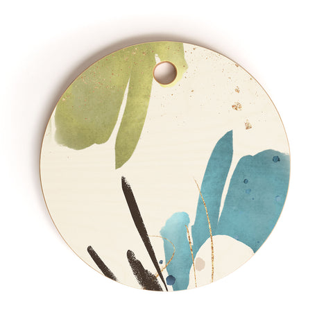 Sheila Wenzel-Ganny The Bouquet Abstract Cutting Board Round