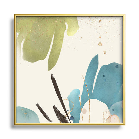 Sheila Wenzel-Ganny The Bouquet Abstract Metal Square Framed Art Print