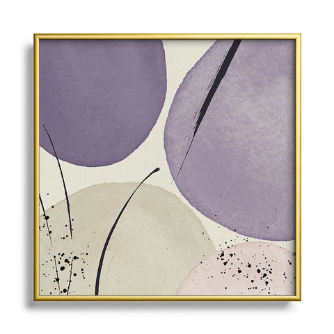 Sheila Wenzel-Ganny The Peri Minimalist Metal Square Framed Art Print