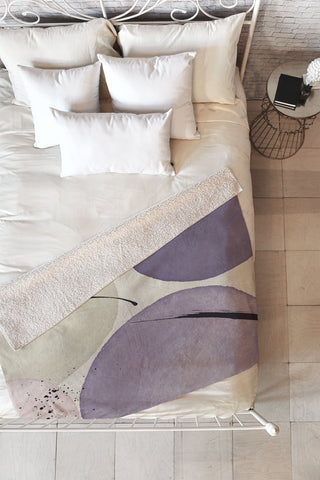 Sheila Wenzel-Ganny The Peri Minimalist Fleece Throw Blanket