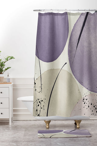 Sheila Wenzel-Ganny The Peri Minimalist Shower Curtain And Mat