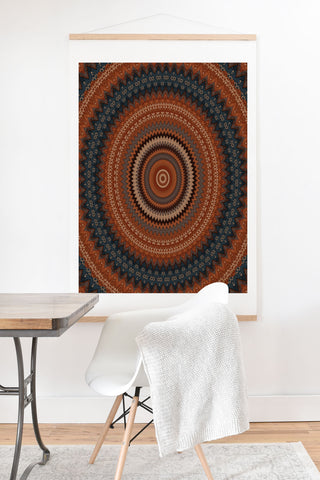 Sheila Wenzel-Ganny The Rustic Mandala Art Print And Hanger