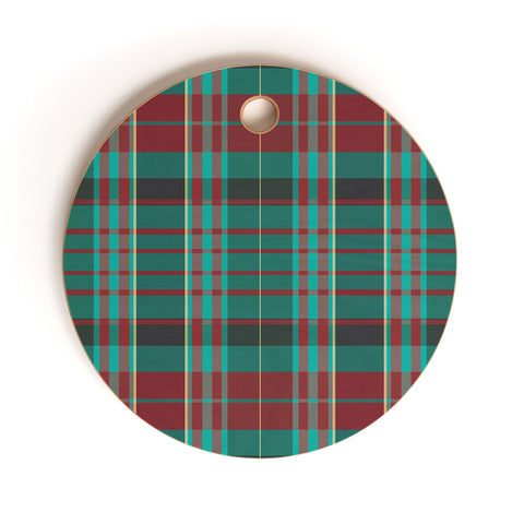 Sheila Wenzel-Ganny The Season Plaids Cutting Board Round