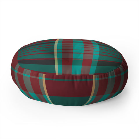 Sheila Wenzel-Ganny The Season Plaids Floor Pillow Round