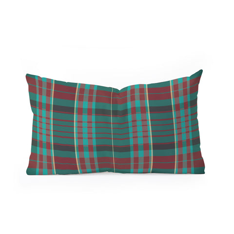 Sheila Wenzel-Ganny The Season Plaids Oblong Throw Pillow