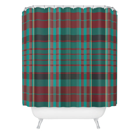Sheila Wenzel-Ganny The Season Plaids Shower Curtain
