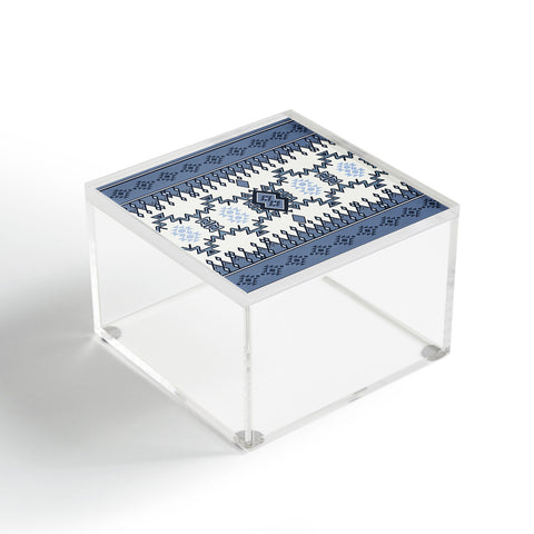 Sheila Wenzel-Ganny Tribal Blue Diamond Acrylic Box