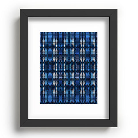 Sheila Wenzel-Ganny Tribal Blue Ombre Recessed Framing Rectangle