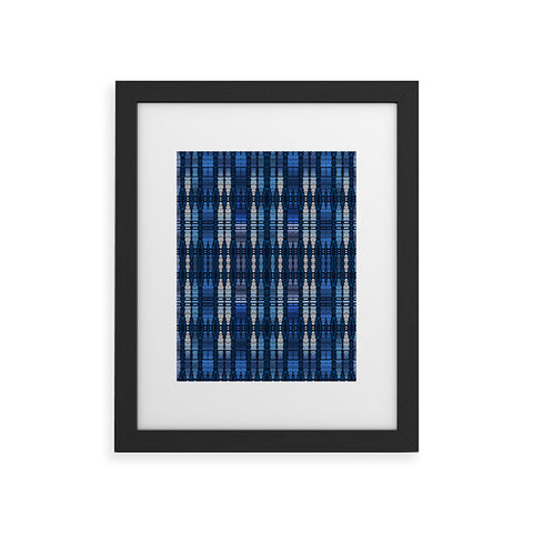 Sheila Wenzel-Ganny Tribal Blue Ombre Framed Art Print