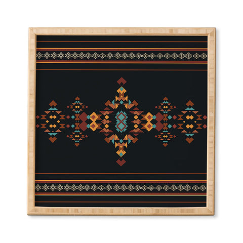 Sheila Wenzel-Ganny Tribal Boho Pattern 2 Framed Wall Art
