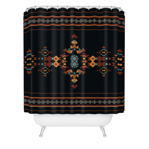 Sheila Wenzel-Ganny Tribal Boho Pattern 2 Shower Curtain