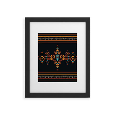 Sheila Wenzel-Ganny Tribal Boho Pattern 2 Framed Art Print