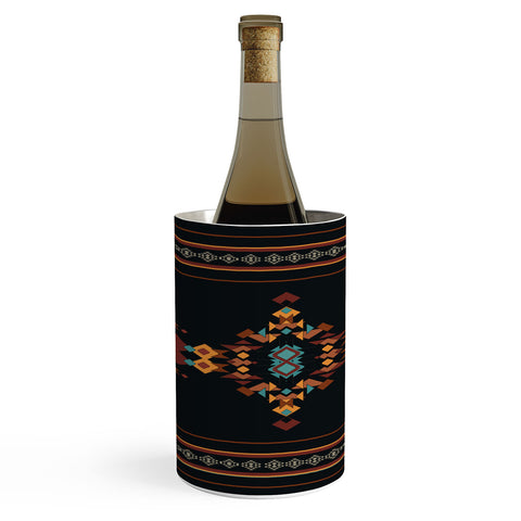 Sheila Wenzel-Ganny Tribal Boho Pattern 2 Wine Chiller