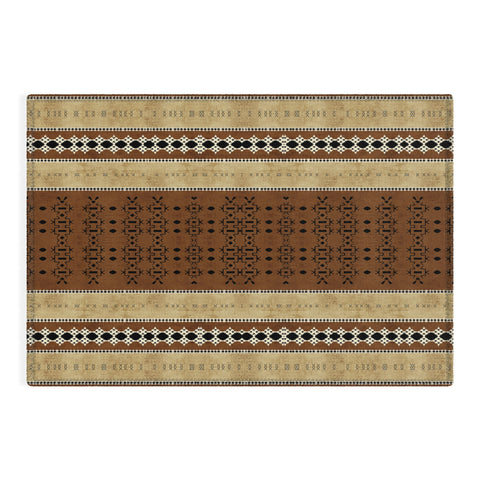 Sheila Wenzel-Ganny Tribal Brown Mud Cloth Outdoor Rug