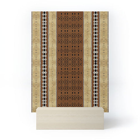 Sheila Wenzel-Ganny Tribal Brown Mud Cloth Mini Art Print