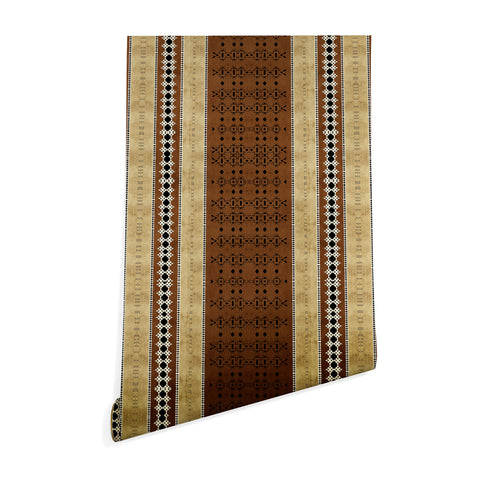 Sheila Wenzel-Ganny Tribal Brown Mud Cloth Wallpaper
