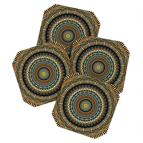 Sheila Wenzel-Ganny Tribal Mandala 2 Coaster Set
