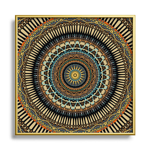 Sheila Wenzel-Ganny Tribal Mandala 2 Metal Square Framed Art Print