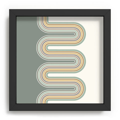 Sheila Wenzel-Ganny Trippy Sage Wave Abstract Recessed Framing Square
