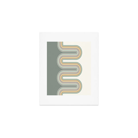 Sheila Wenzel-Ganny Trippy Sage Wave Abstract Art Print