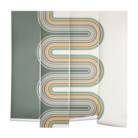 Sheila Wenzel-Ganny Trippy Sage Wave Abstract Wall Mural