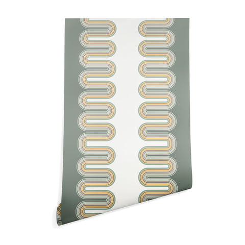 Sheila Wenzel-Ganny Trippy Sage Wave Abstract Wallpaper