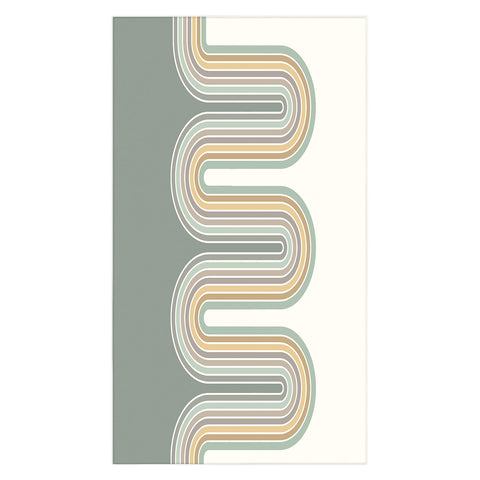 Sheila Wenzel-Ganny Trippy Sage Wave Abstract Tablecloth