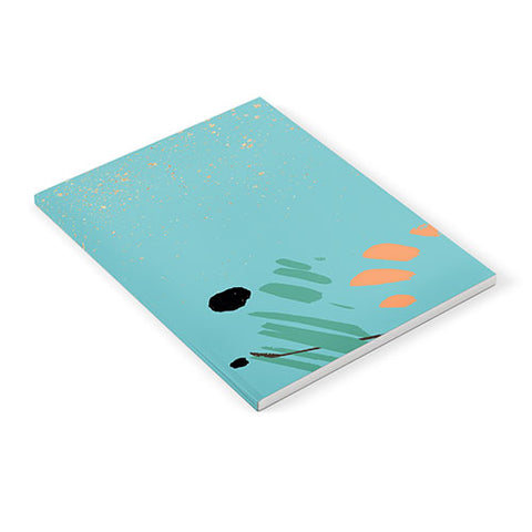 Sheila Wenzel-Ganny Turquoise Citrus Abstract Notebook