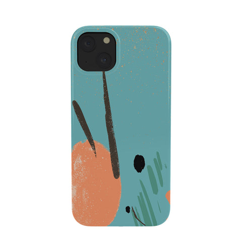 Sheila Wenzel-Ganny Turquoise Citrus Abstract Phone Case