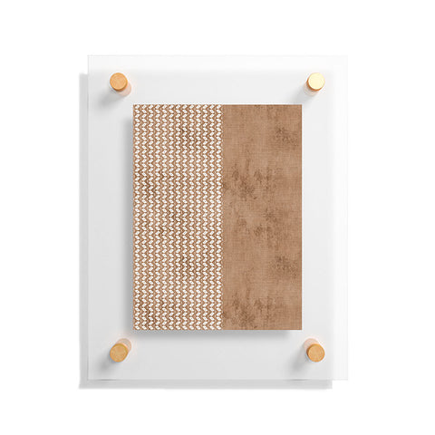 Sheila Wenzel-Ganny Two Toned Tan Texture Floating Acrylic Print