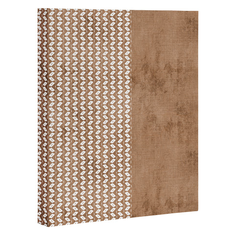 Sheila Wenzel-Ganny Two Toned Tan Texture Art Canvas