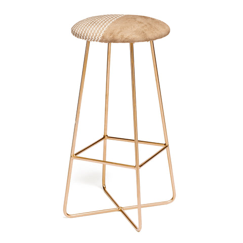 Sheila Wenzel-Ganny Two Toned Tan Texture Bar Stool