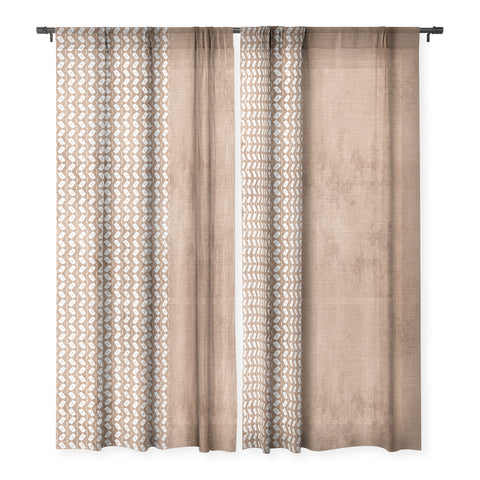 Sheila Wenzel-Ganny Two Toned Tan Texture Sheer Non Repeat