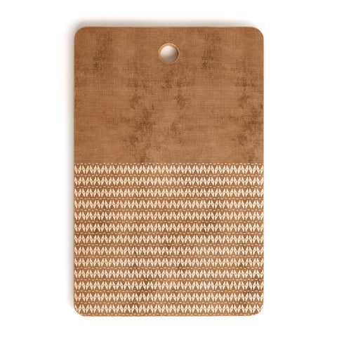 Sheila Wenzel-Ganny Two Toned Tan Texture Cutting Board Rectangle
