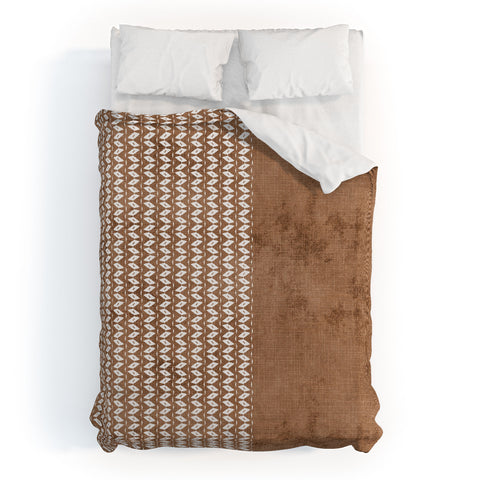 Sheila Wenzel-Ganny Two Toned Tan Texture Duvet Cover