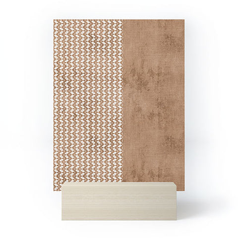 Sheila Wenzel-Ganny Two Toned Tan Texture Mini Art Print