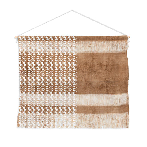 Sheila Wenzel-Ganny Two Toned Tan Texture Wall Hanging Landscape