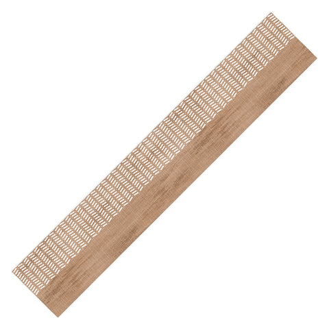 Sheila Wenzel-Ganny Two Toned Tan Texture Table Runner