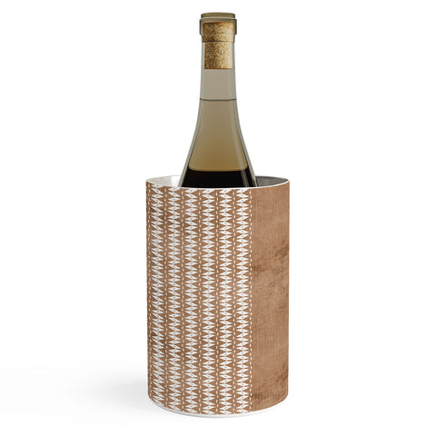 Sheila Wenzel-Ganny Two Toned Tan Texture Wine Chiller