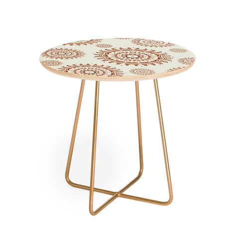 Sheila Wenzel-Ganny Western Style Geo Round Side Table