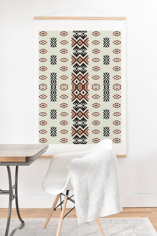 Sheila Wenzel-Ganny Western Tribal Geo Art Print And Hanger