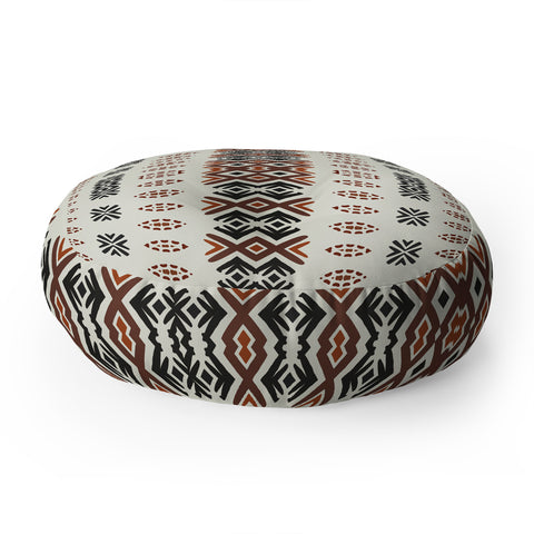 Sheila Wenzel-Ganny Western Tribal Geo Floor Pillow Round