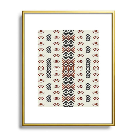 Sheila Wenzel-Ganny Western Tribal Geo Metal Framed Art Print