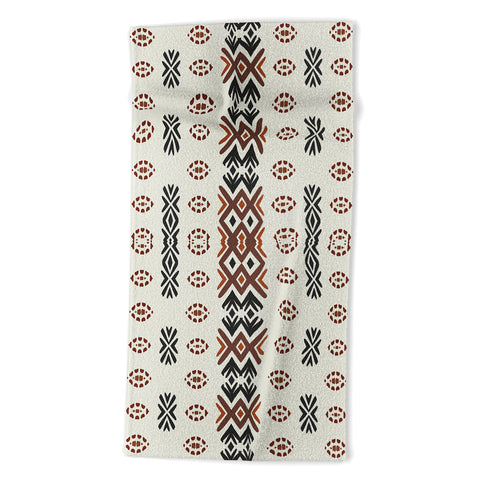 Sheila Wenzel-Ganny Western Tribal Geo Beach Towel